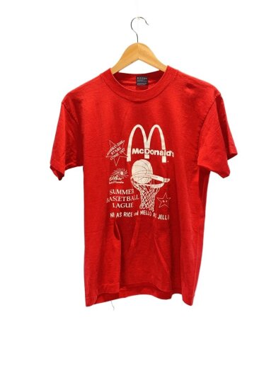 商品画像：90s/USA製/McDonald/Tシャツ/M/コットン/RED 1