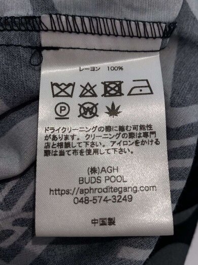 商品画像：×BUDSPOOL/花罰×麻PATTERNシャツ/L/レーヨン/BLK/総柄 4