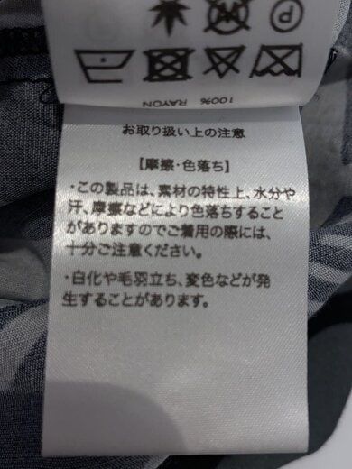 商品画像：×BUDSPOOL/花罰×麻PATTERNシャツ/L/レーヨン/BLK/総柄 5