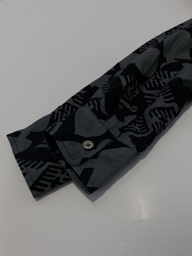 商品画像：×BUDSPOOL/花罰×麻PATTERNシャツ/L/レーヨン/BLK/総柄 6