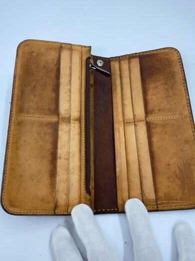 商品画像：長財布/レザー/BRW/総柄/メンズ 4