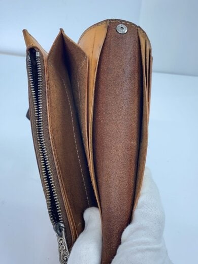 商品画像：長財布/レザー/BRW/総柄/メンズ 6