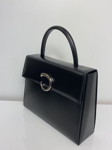 商品画像：ハンドバッグ/レザー/BLK/無地 2