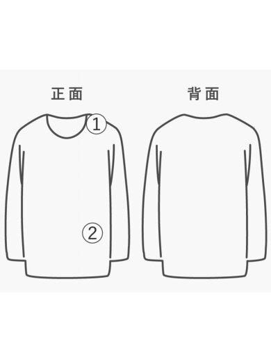 商品画像：Tシャツ/2L/コットン/BLK/無地 8