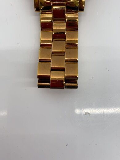商品画像：クォーツ腕時計/アナログ/ステンレス/WHT/GLD/SS// 5
