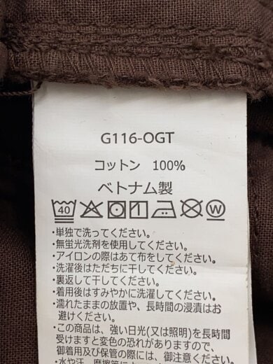 商品画像：ボトム/S/コットン/BRW/G116-OGT// 5