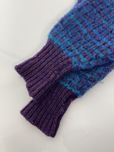 商品画像：LOCHCARRON/カーディガン(厚手)/--/モヘア/BLU/チェック 4