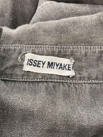 商品画像：ジップデザイン/ユニセックス/半袖シャツ/M/コットン/GRY 3