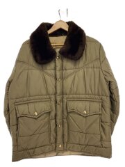 USA製/70-80S/ダウンジャケット/--/--/KHK/無地