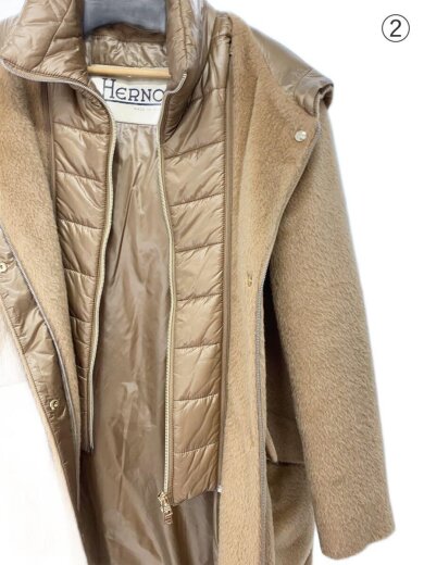 商品画像：フーデッドコート/インナーダウン/ウール/CML 6