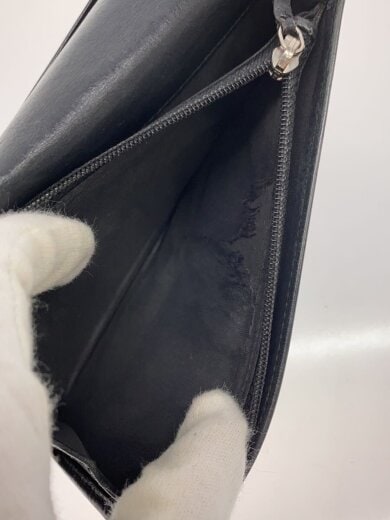 商品画像：長財布/レザー/BLK/無地/レディース 5