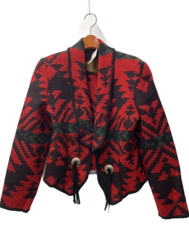商品画像：ネイティブ柄/80S/ジャケット/M/ウール/BLK/総柄 1