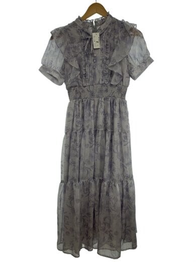 商品画像：ラメフリル花柄OP/半袖ワンピース/--/ポリエステル/PUP/花柄/EVD-875 1