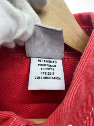 商品画像：17SS/OVER SIZE WORK SHIRT/長袖シャツ/L/デニム/RED 4