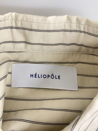 商品画像：THE Editor SHIRT/長袖シャツ/38/ポリエステル/BEG/ストライプ 3