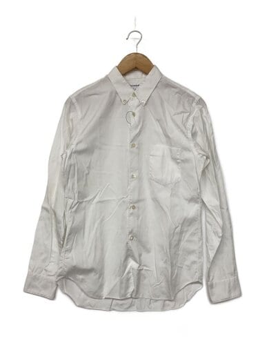 商品画像：フランス製/ボタンダウン長袖シャツ/M/コットン/WHT/無地/CDGS6PL// 1