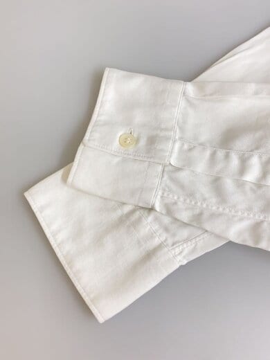 商品画像：フランス製/ボタンダウン長袖シャツ/M/コットン/WHT/無地/CDGS6PL// 5