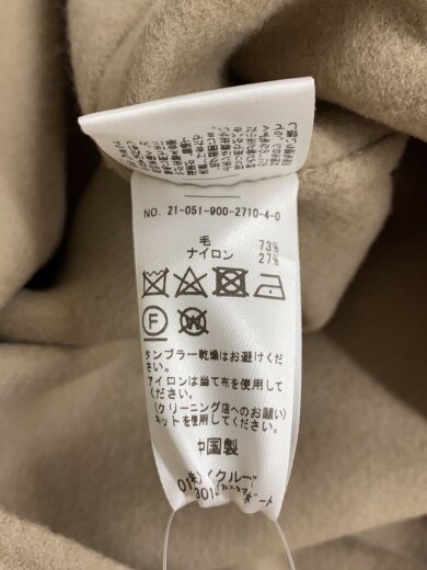 商品画像：ベスト/--/ウール/BEG/無地/21-051-900-2710-4-0 4