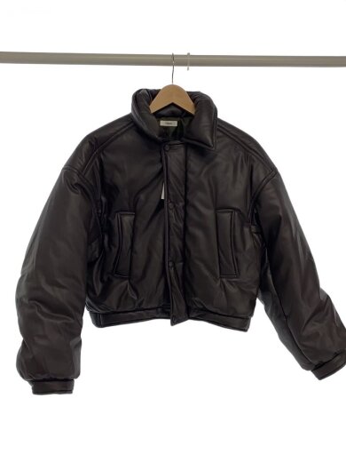 商品画像：PaDD/ESTNATION取扱/24AW/中綿ブルゾン/ジャケット/S/フェイクレザー/BRW 1