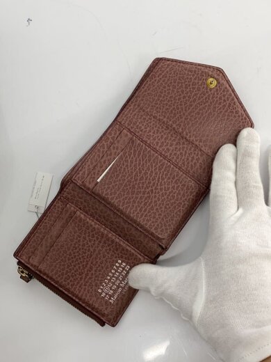 商品画像：グレインレザートリフォールドウォレット/3つ折り財布/レザー/PNK/レディース 4