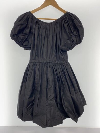 商品画像：11年/パフスリーブ/半袖ワンピース/38/シルク/BLK/無地/MF885// 2