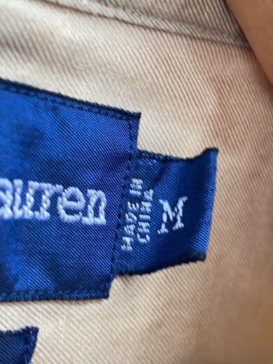 商品画像：90s/BLAKE/シルクリネン/青ポニー/長袖シャツ/M/BEG 4