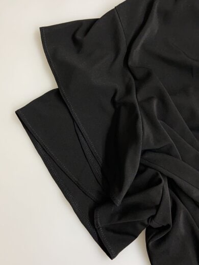 商品画像：半袖ワンピース/9/トリアセテート/BLK 5