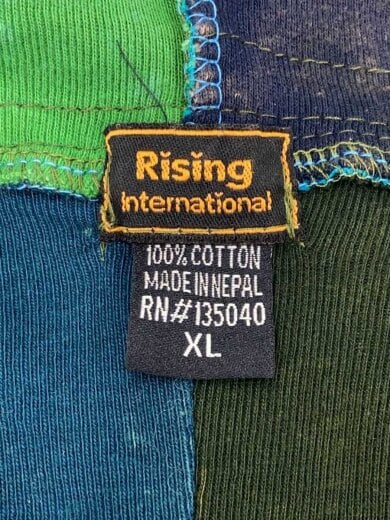 商品画像：Rising International/ジップパーカー/XL/コットン/マルチカラー/総柄/135040// 3