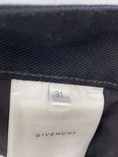 商品画像：デストロイ加工/SLIM FIT/ストレートパンツ/31/コットン/BLK/無地/BM50ST50PV 5