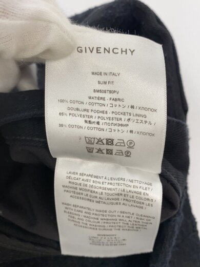 商品画像：デストロイ加工/SLIM FIT/ストレートパンツ/31/コットン/BLK/無地/BM50ST50PV 6