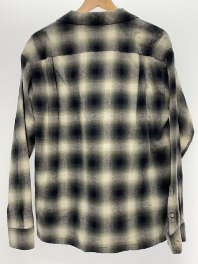 商品画像：C.Flannel Ombre Open Collar SH/ネルシャツ/2/コットン/GRY/オンブレCK 2