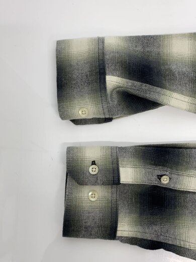 商品画像：C.Flannel Ombre Open Collar SH/ネルシャツ/2/コットン/GRY/オンブレCK 5