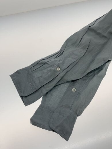 商品画像：長袖シャツ/M/リネン/BLU/無地/P67022-31 5