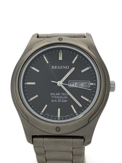 商品画像：クォーツ腕時計/アナログ/ステンレス/BLK/SLV/gn-4-s 1