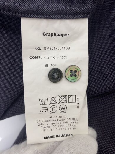 商品画像：長袖シャツ/FREE/コットン/GRY/GM201-50110B 4