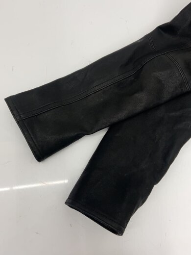 商品画像：ダブルライダースジャケット/L/山羊革/BLK/無地/711222126 5