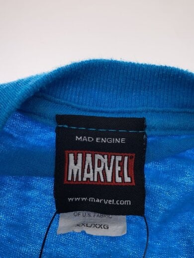 商品画像：MAD ENGINE/Tシャツ/XXL/コットン/BLU/プリント/MARVEL 3