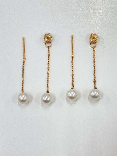 商品画像：COCOSHNIK/ピアス/K10/パール/GLD/レディース 3