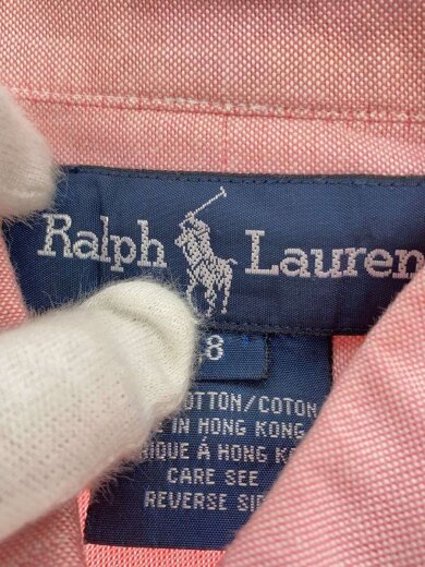 商品画像：90s/ボタンダウン/長袖シャツ/コットン/PNK/無地 4