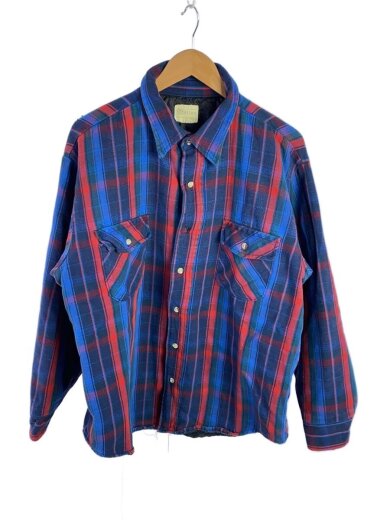 商品画像：長袖フランネルシャツ/--/コットン/マルチカラー/チェック 1