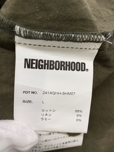 商品画像：24SS/GUAYABERA/C-SHIRT/半袖シャツ/L/コットン/KHK/241AQNH-SHM07 4