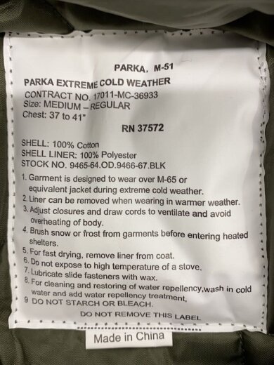 商品画像：M-51/モッズコート/M/ポリエステル/KHK/17011-MC-36933// 3