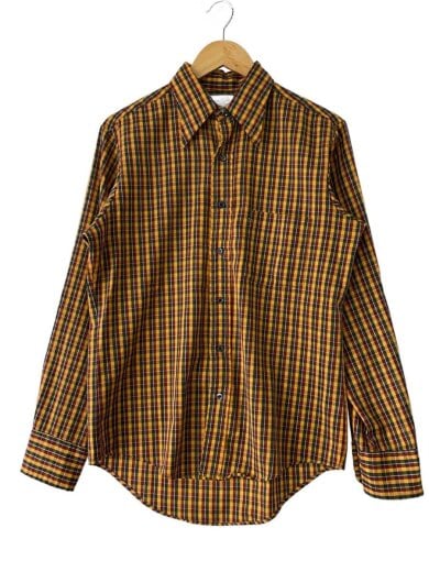 商品画像：60s～/PENN-PREST/襟芯/長袖シャツ/M/--/YLW/チェック// 1