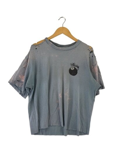 商品画像：80s/エイトボール/ダメージ加工/カットオフ/Tシャツ/XL/コットン/BLU// 1
