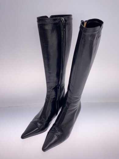 商品画像：ロングブーツ/34.5/GRY/レザー 2