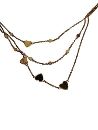 商品画像：ネックレス/ハート/GLD/トップ無/レディース 1