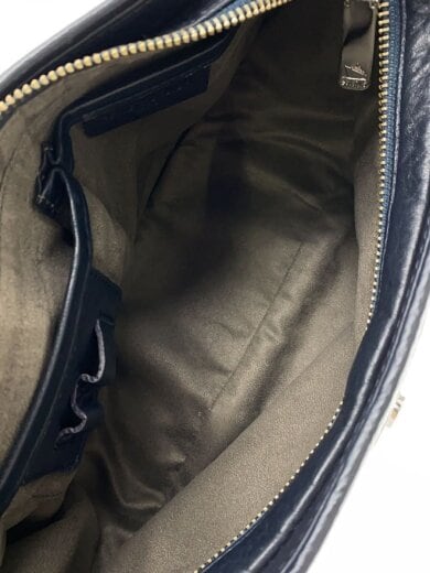 商品画像：ショルダーバッグ/レザー/NVY 6