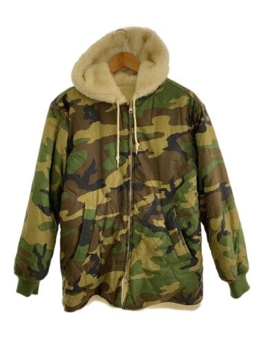 商品画像：デッキジャケット/S/ポリエステル/KHK/カモフラ 1