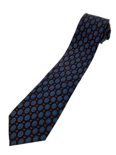 商品画像：ネクタイ/シルク/BLK/総柄/メンズ 1