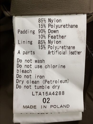 商品画像：ロングダウンジャケット/2/ナイロン/KHK/LTA15A4288 4